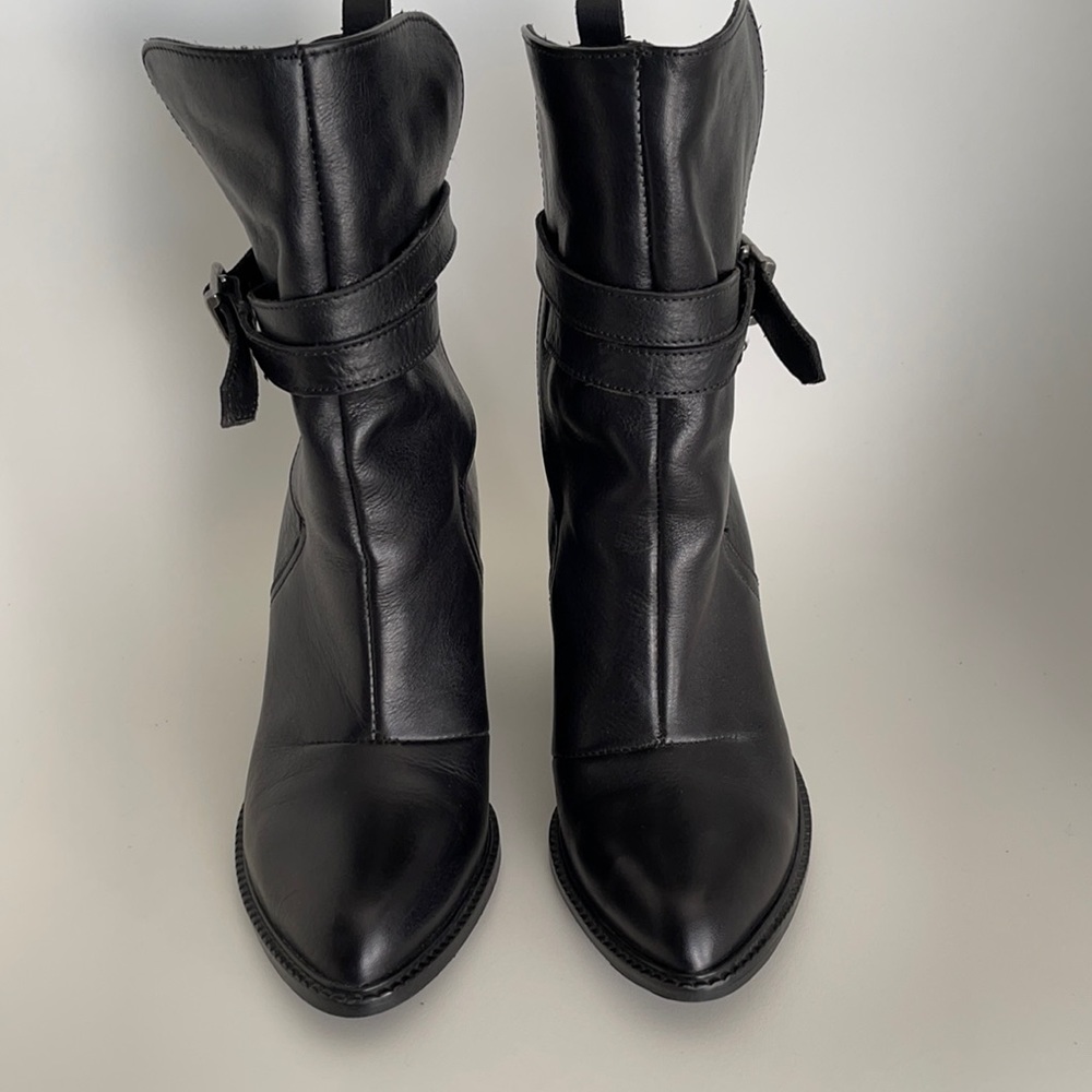 Diesel LEATHER BOOTS- Black Size: 37 (7)